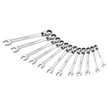 Urrea Metric flexible ratcheting locking system wrench set (12 pieces). 12MF12M